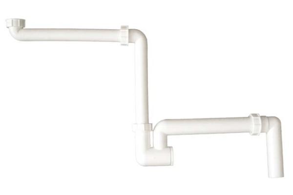 Raumspar-Waschtisch-Möbelsiphon DN40x5/4" senkrecht HL137.1/40